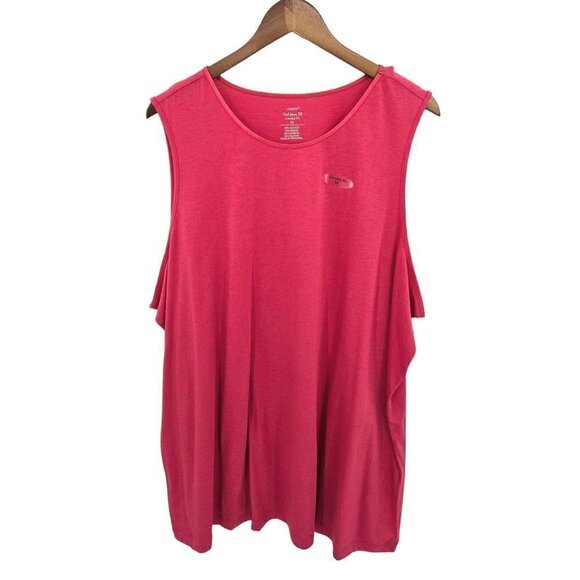 CJ BANKS Find Your Fit Everyday Fit Tank Top Womens Sz 3X Pink Cotton Modal NEW - Picture 1 of 5